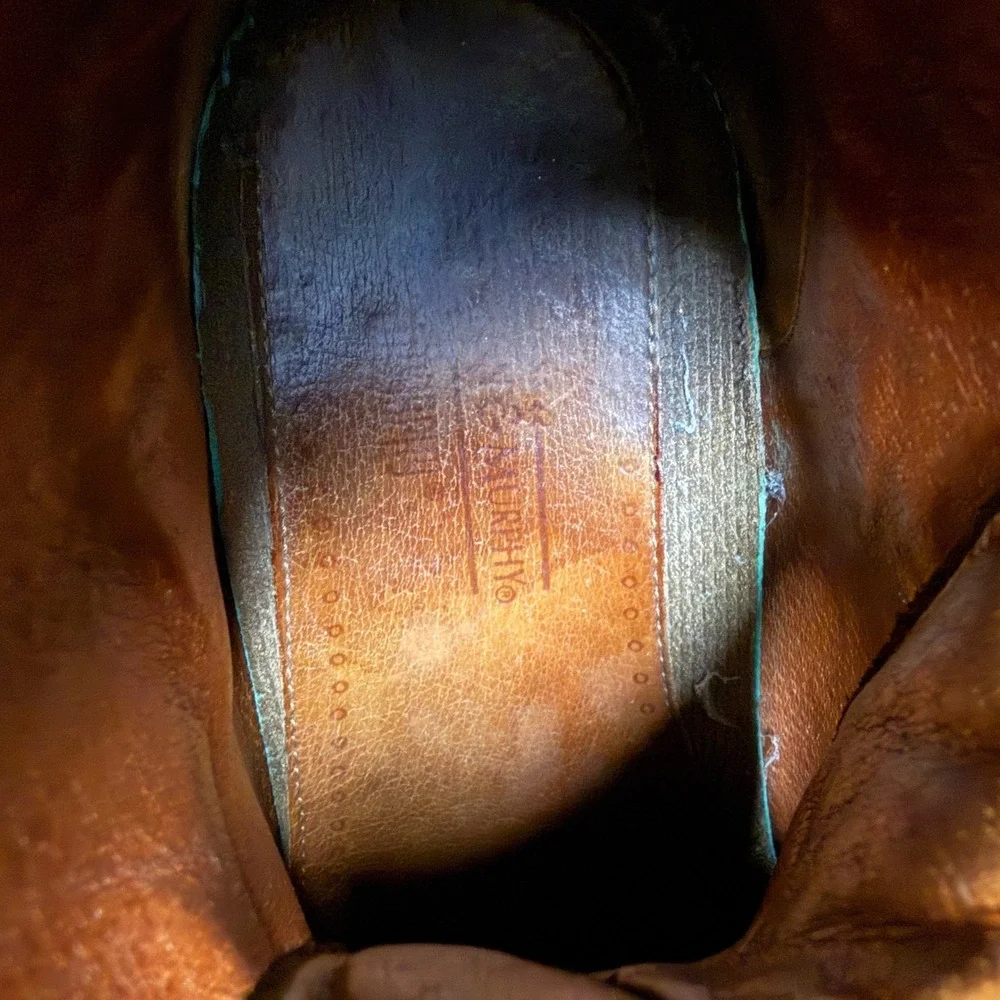 Johnston & Murphy Moc Toe‎ Brown Leather Ankle Boots Mens Size 9 EU 42